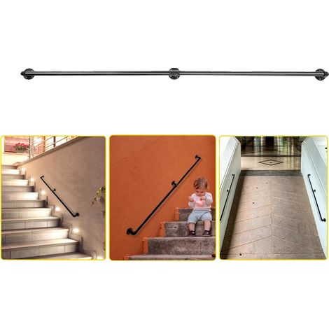 Rampe d'escalier, Capacité de charge 440 lbs, Installation facile, 5 ft (1/2)