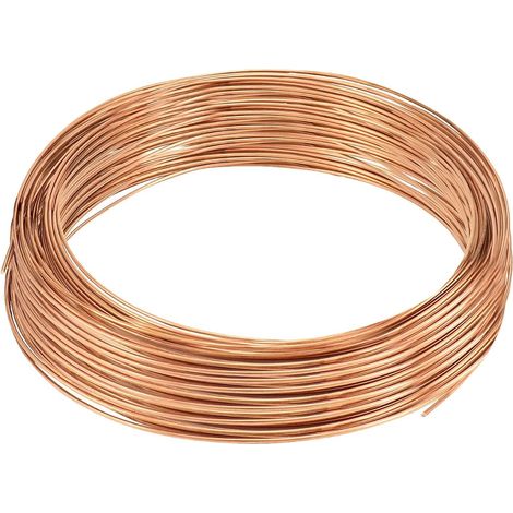 Fil de cuivre T2, Ø2mm, longueur 10m, pour les loisirs, l'électrotechnique et l'artisanat (1/5)