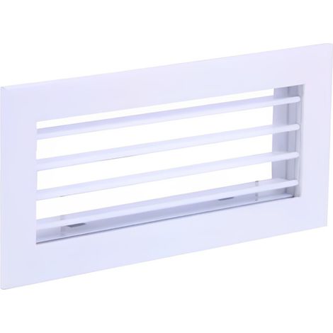Rejilla Aluminio Simple Deflexión Horizontal Aire Acondicionado Medidas Rejillas: 400x150