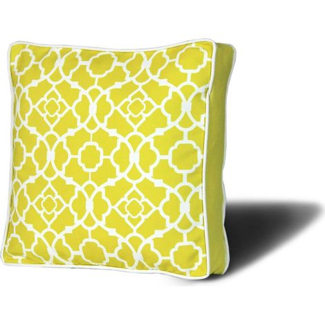 Galette de chaise rembourrée – jaune, motif oriental IZMIR (1/3)