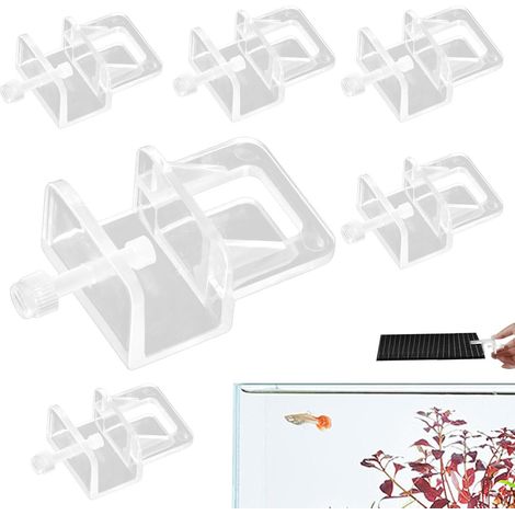 Supports de couvercle en verre pour aquarium, acrylique transparent, installation sécurisée sans cadre.-AquaForge (1/5)