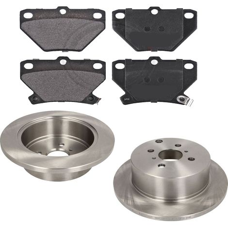 KIT FRENI POSTERIORI compatibile con TOYOTA YARIS VERSO (P2) - DISCHI + PASTIGLIE OEM: P 83 052 / 17457 /SOSTITUZIONE DIRETTA/BASSA POLVERE/SILENZIOSO (1/5)