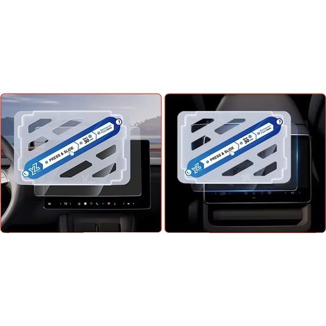 Pellicola protettiva per schermo, vetro temperato, compatibile con la console centrale, luce blu, 15,4 pollici x 8 pollici (1/2)