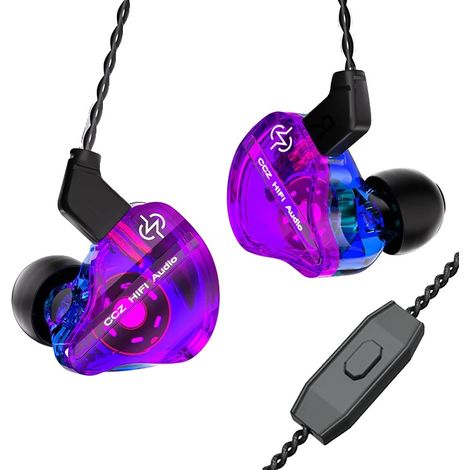 Casque, Isolation du bruit, Câble détachable, Violet avec micro (1/2)