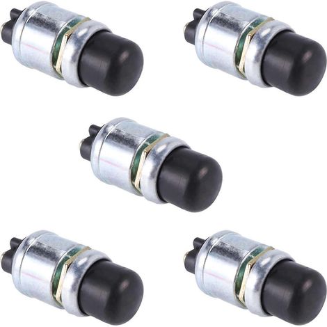 Compatible avec 5 boutons de démarrage moteur robustes, un interrupteur de démarrage instantané, un interrupteur de démarrage à bouton-poussoir étanche 12 V CC (50 ampères) (1/5)