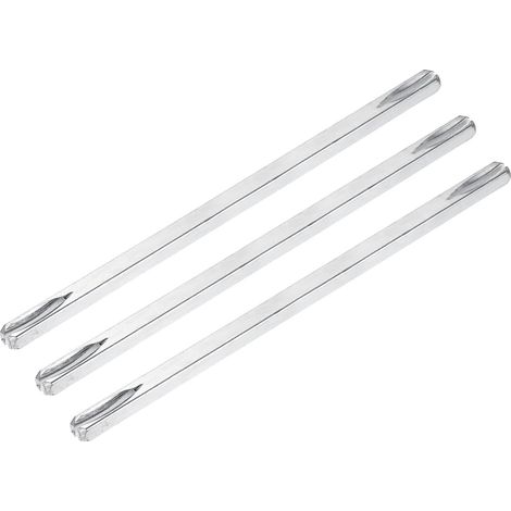3 Pcs Tige De Poignée De Porte 160mm De Long Ton Argenté (1/5)