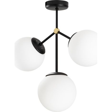 Plafón de techo Mulen Negro (3 Luces) (1/5)