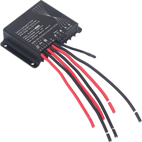 Solar-Laderegler 12V/24V PWM-Batterieladeregler mit LED-Schrittmotortreiber (1/5)
