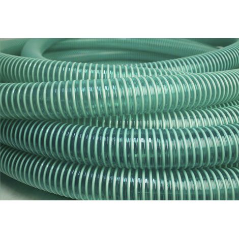Rs Pro – Conduit flexible PVC renforcé 5m – Pour transport de liquides et boues – Diamètre 25mm – Rayon de courbure 114mm (1/2)
