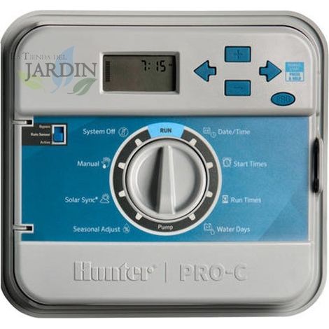 Hunter PRO-C Programmiergerät für die Innenbewässerung, Basis 4 Stationen