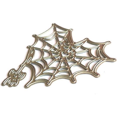 Halloween-Herz-Spinnennetz-Stanzschablone aus Metall, ideal zum Selbermachen von Scrapbooking-Alben und Papierkarten.