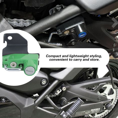 Antivol de casque en alliage d'aluminium vert pour Kawasaki Vulcan S/ABS 2015 (1/5)