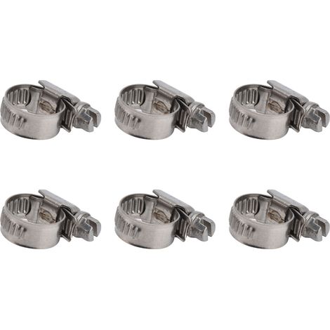 30 colliers de serrage réglables de style allemand en acier inoxydable 304 pour conduites de carburant, clips pour tubes de 8 à 16 pouces. (1/5)