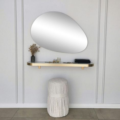 Miroir salon organique 90 cm - style scandinave CODY (1/5)
