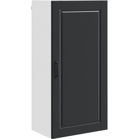 Maison Exclusive - Armadietto a muro PORTO Nero 50 x 31 x 100 cm Legno multistrato
