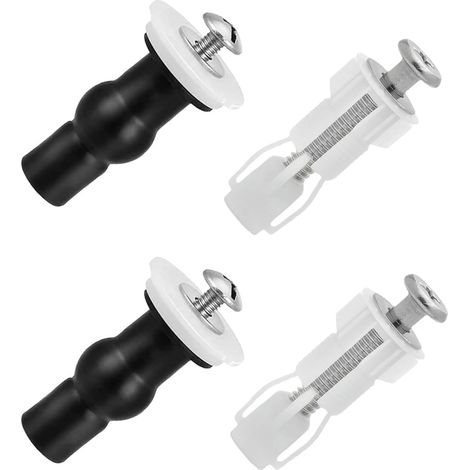 Kit De Fixation Abattant WC Universel – 4 Vis Ø14-18mm Vis Pour Siège De Toilettes – Facile À Installer Pour Toilettes Maison, Bureau, Hôtel – Remplacement Durable Du Siège WC (1/5)