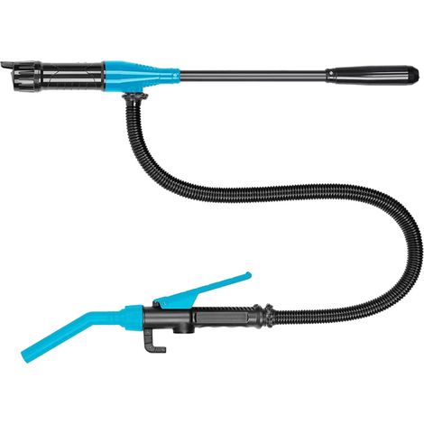 Pompe portable à batterie pour carburant, diesel, eau, essence – Pompe de transfert électrique alimentée par batterie – Pompe à siphon – Débit : 2,4 gallons/min, longueur du tuyau : 90 cm/35,4 pouces (1/5)