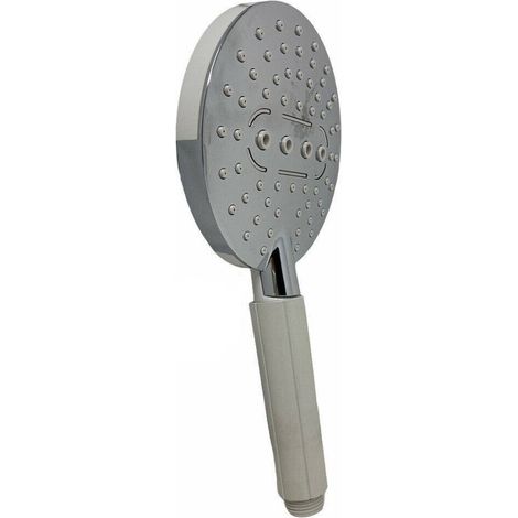 Pomme De Douche Baignoire Jet Réglable Abs Système Anti-calcaire Raccord 1/2 59172 (1/4)