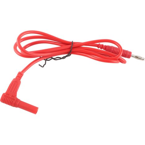 Bananenstecker-Messleitungen-Set mit Schutzfunktion für elektrische Multimeter, Satz J.70012, 4 mm, rot (1/5)