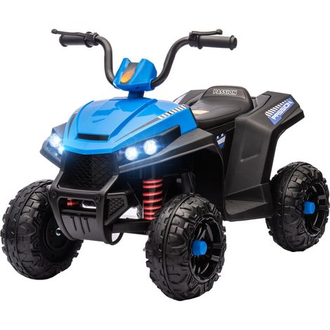 Quad eléctrico para niños Quad infantil de 12 V con suspensión en las 4 ruedas, reproductor de música MP3, vehículo infantil con faro, marcha adelante y atrás, para niños de 3 a 5 años, 5 km/h, metal,