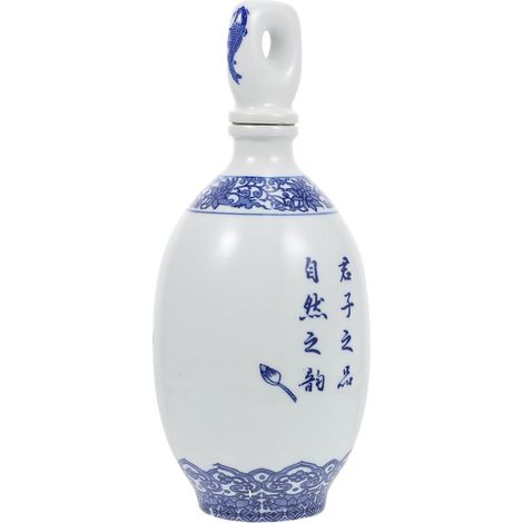 Porte-Bouteilles en Céramique Décorative à Surface Lisse, Support pour Vin Bleu et Blanc, pour Familles et Restaurants, Accessoire Élégant pour Table Couleur Couleur Aléatoire (1/5)