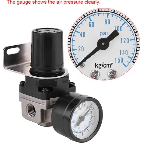 Régulateur pneumatique, compresseur d'air réglable, vanne de contrôle, manomètre, raccord G1/4 (1/5)