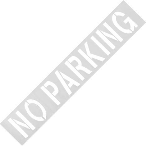 Gabarit "No Parking" en silicone 12 pouces réutilisable flexible pour marquage au sol parking trottoir asphalte béton (1/4)