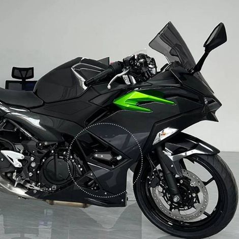 1 pair of modified crash bars/frame protection blocks suitable for 24 models of Kawasaki NINJA500 and Z500 motorcycles (1/4)
