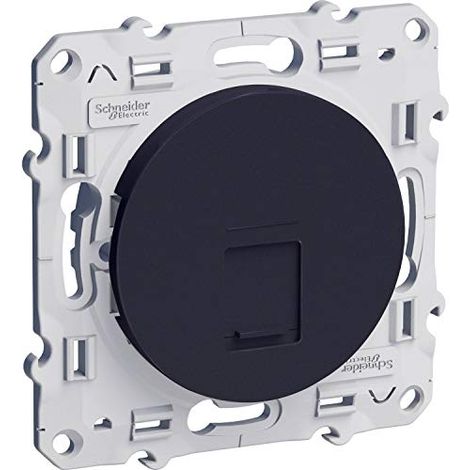 Prise RJ45 cat.6 UTP - Grade 1 à 2 - À vis - Anthracite - Odace 2011 - S540475 - Schneider (1/5)