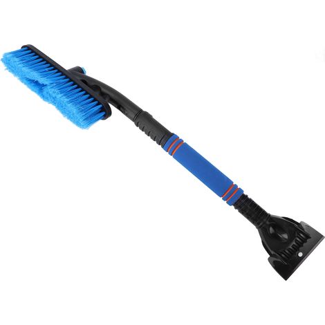 Brosse neige en voiture, glace, extensible et détachable, bleue, (1/5)