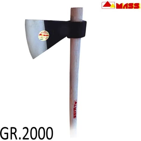 SCURE AQUILA GR.2000 ACCIAIO FORGIATO MANICO LEGNO (1/2)