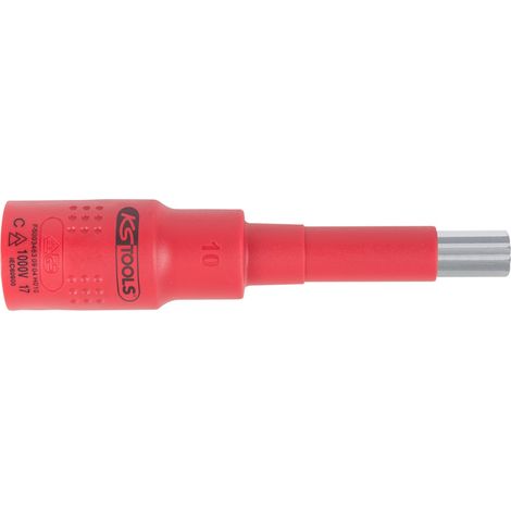 KS Tools 3/8" Isolierte Bit-Stecknuss Vielzahn, M8, isoliert - 118.3893 (1/3)