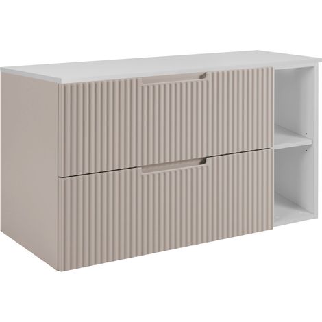 Mobile da bagno, cachemire / bianco, 100 (80 + 20) x 58,6 x 46 cm