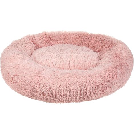 Cuccia per cani pelliccia sintetica rosa 80 cm cuscino per gatto letto animali rotondo Kulu