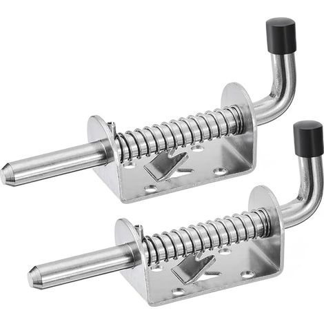 Loquet Ressort Inox,pour porte de garage,de Jardin 128mm (1/5)