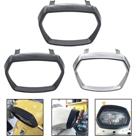 Suitable for Vepas Sprint 150 modification: blacked-out headlight surround trim accessories and headlight ring protector.
