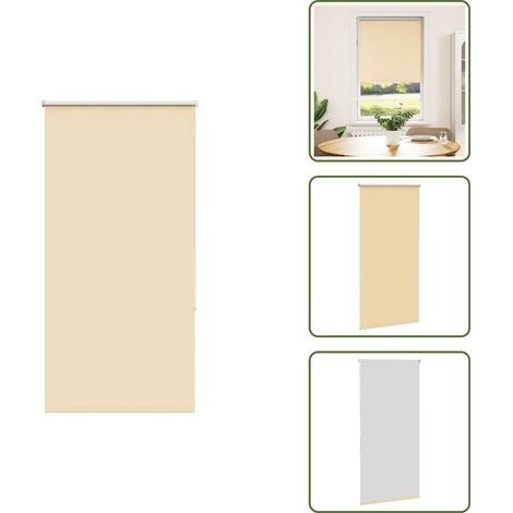 vidaXL Verdunkelungsrollo Beige 80x175cm Stoffbreite 75,7 cm Polyester (1/5)