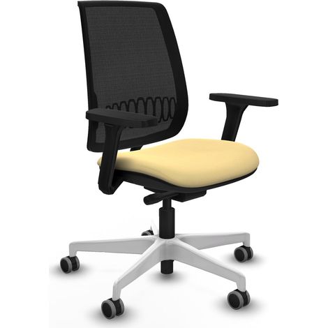 Silla de oficina piqueras y crespo Alares negro tela malla (1/2)