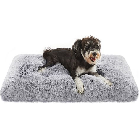 Cuccia per cani/divano letto per animali domestici imbottitura morbida lavabile in lavatrice cuscino per cani 80 x 50 cm grigio 120006798