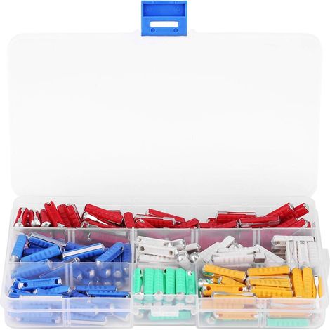 Car Fuse 200pcs Fuse Kit with Metal Fuse Assortment with Box for Old European Style (1/5)