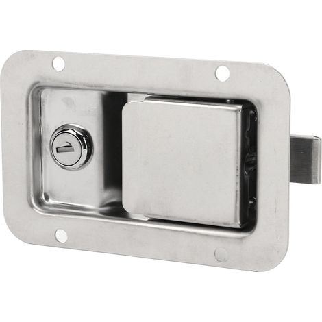 Poignée de verrouillage à palette 140 x 90 mm en acier inoxydable 304 pour porte d'entrée de camping-car, camion, remorque, caravane (1/5)