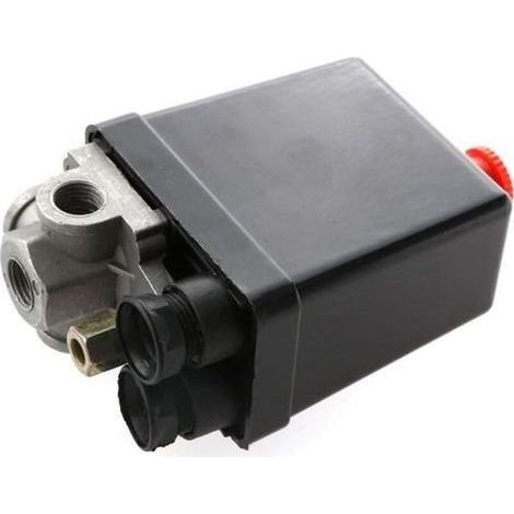 AC 240V 20A 175PSI 12 Bar 4 Port Air Compressor Pressure Switch Control Valve (1/4)