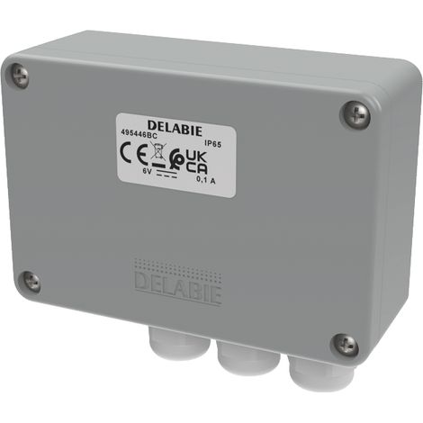 Delabie Elektronik-Box mit 6V Batterie für TEMPOMATIC Armaturen (1/2)