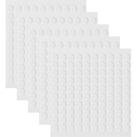 Pastilles acryliques transparentes rondes autocollantes (1/5)