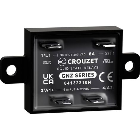 Crouzet Relais à semi-conducteurs 84132210N 8 A Tension de contact (max.): 280 V/AC Passage par zéro spécial 1 pc(s) (1/3)