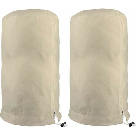 Plant Overwintering Cover, Olive Tree Overwintering Cover, Tree Overwintering Cover, Tomato Lemon Tree Cover, Winter Cover for Plants Garden Plant Bag Non-Woven Fabric (60℅80cm, Beige) (1/5)
