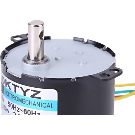 Moteur synchrone à aimant permanent AC220V 10W 0,5A, rotation horaire/antihoraire, 2,5 tr/min (1/5)