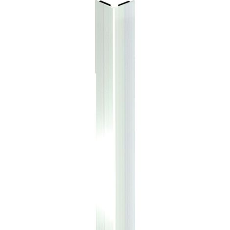 Cornière protection d'angle - acier revêtu blanc adhésive 3000 x 50 x 50 mm - DINAC