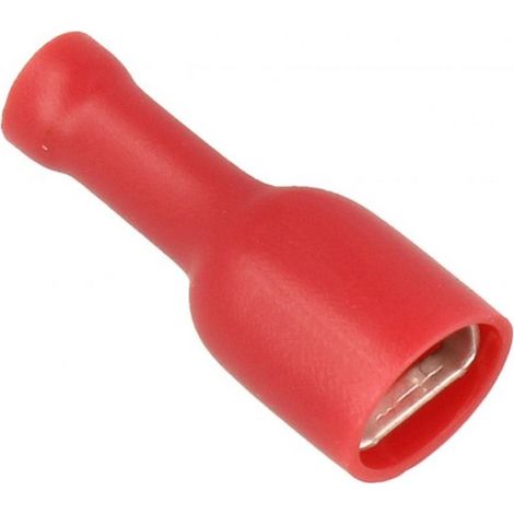 Terminal faston hembra 6 mm. con funda antihumedad