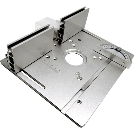 Plaque d'insertion pour table de défonceuse 2 en 1, plateau rabattable pour établi de menuisier et machine à affleurer électrique (1/5)